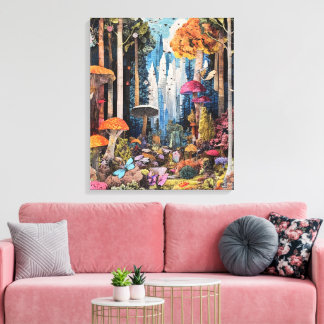 bos vol eigenzinnigheden canvas afdruk