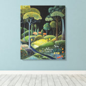 bos vol eigenzinnigheden canvas afdruk (Insitu (Houten vloer))