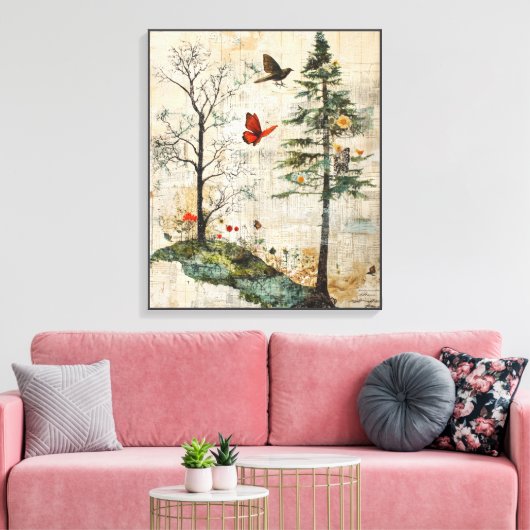bos vol eigenzinnigheden canvas afdruk (Insitu (Woonkamer))