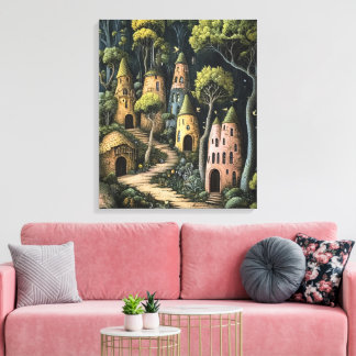 bos vol eigenzinnigheden canvas afdruk