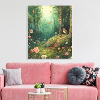 bos vol eigenzinnigheden canvas afdruk