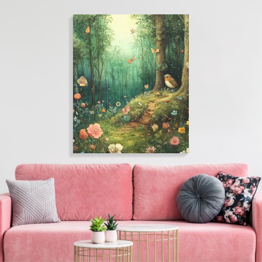 bos vol eigenzinnigheden canvas afdruk (Insitu (Woonkamer))