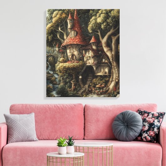 bos vol eigenzinnigheden canvas afdruk (Insitu (Woonkamer))