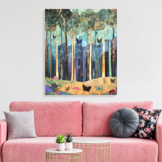 bos vol eigenzinnigheden canvas afdruk
