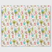 Bos Vrienden Cadeaupapier (Vlak)