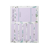 Bos wilde bloem weekmenu planner notitieblok (Gedraaid)
