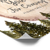 Bos Winterbos Bedankt voor het komen Poster (Hoek)