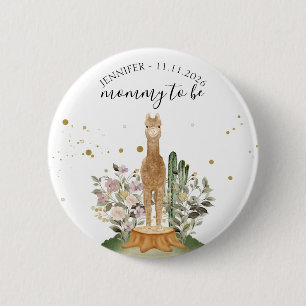 Bosalpaca mama in wording ronde button 5,7 cm