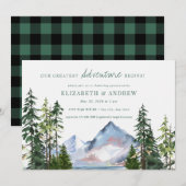 Bosavontuur | Bomen Baby shower Kaart (Voorkant / Achterkant)