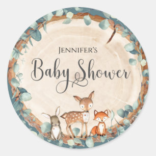 Bosbabyfeest Klassieke Ronde Sticker
