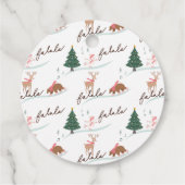 Bosbeboste dieren Schaatsen naar van Label (Achterkant)