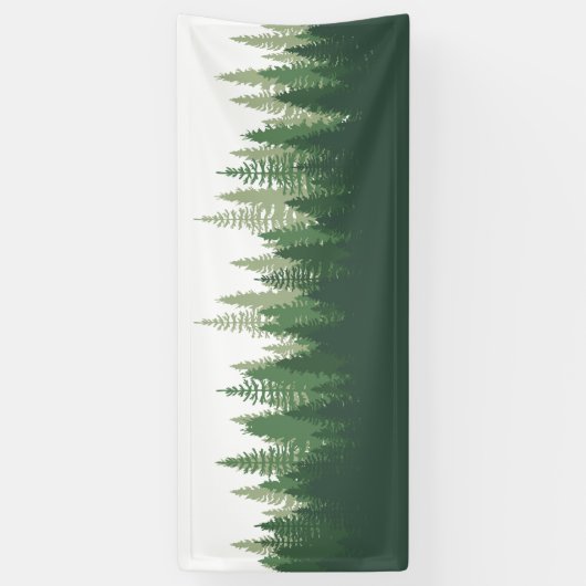 Bosbedekking uitzicht-sinaasappels springen natuur spandoek (Verticaal)