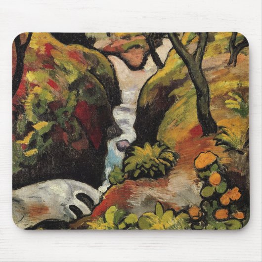 Bosbeek by August Macke Vintage Expressionisme Muismat (Voorkant)