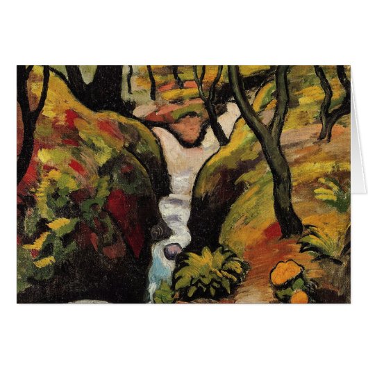 Bosbeek door August Macke Vintage Expressionisme (Voorkant Horizontaal)