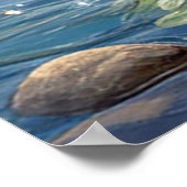 Bosbeek Met Paarse Lupinen Poster (Hoek)