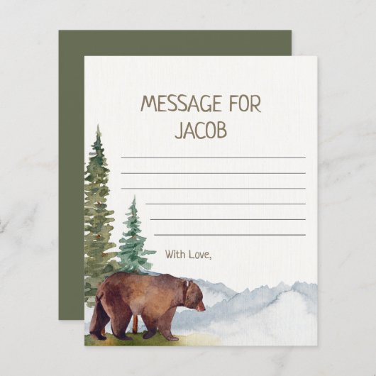 Bosbeer Tijdcapsule (Voorkant / Achterkant)