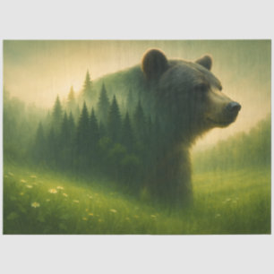 Bosbeerlandschap – Wilde natuurdecoupage Tissuepapier