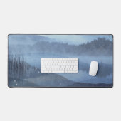 Bosbergen Mist Blauw Meer Bureaumat (Keyboard & Muis)