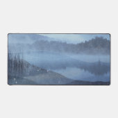 Bosbergen Mist Blauw Meer Bureaumat (Voorkant)