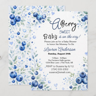Bosbes baby lieve jongen baby shower kaart