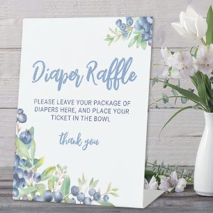 Bosbes Baby Shower Luierspel Reclamebord Met Voetstuk