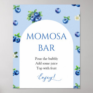 Bosbes Baby Shower Momosa Bar Poster