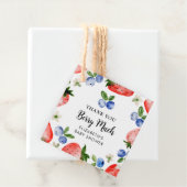 Bosbes en aardbei Dank u Bedankjes Labels (In situ)