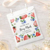 Bosbes en aardbei Dank u Bedankzakje (Geknipt)