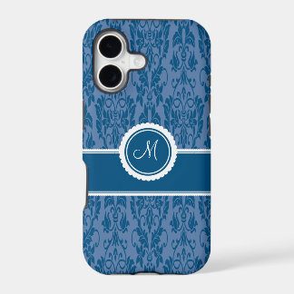 Bosbes met monogram Damask iPhone 5 Hoesje
