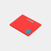 Bosbes op een rode achtergrond post-it® notes (Schuin)