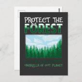 Bosbescherming Natuur Milieubewustzijn Briefkaart (Voorkant / Achterkant)