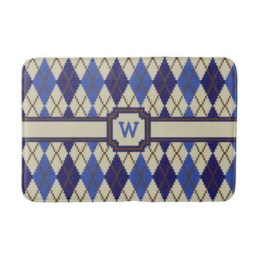Bosbesscone Argyle Badmat (Voorkant)