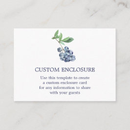 Bosbessen Aquarel Envelopkaart Visitekaartje