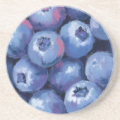 Bosbessen | Fruit Aquarel Schildering Zandsteen Onderzetter (Voorkant)