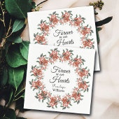 Bosbessen in liefdevolle herinnering servet