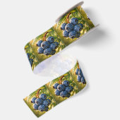 Bosbessen met regendruppels lint (Achterkant)