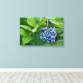 bosbessen op struik canvas afdruk (Insitu (Houten vloer))