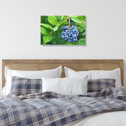 bosbessen op struik canvas afdruk (Insitu (Slaapkamer))