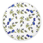 Bosbessen op wijnstok lade knop (Voorkant)