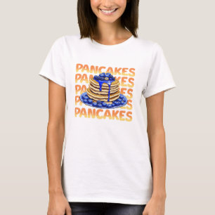 Bosbessen pannenkoeken, lekkere foodie t-shirt