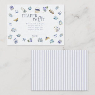 Bosbessendessert Baby Shower Luiers Raffle Informatiekaartje