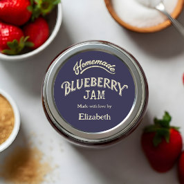 Bosbessengelei Ronde Sticker