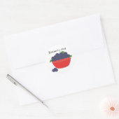 Bosbessenjam Ronde Sticker (Envelop)