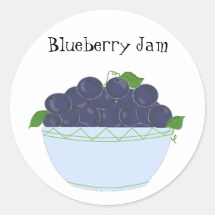 Bosbessenjam Ronde Sticker