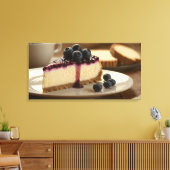 Bosbessentaart Canvas Afdruk (Insitu (Woonkamer))