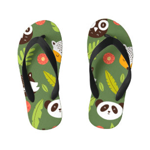 Bosbewoners: Scandinavisch kinderpatroon. Kinder Teenslippers