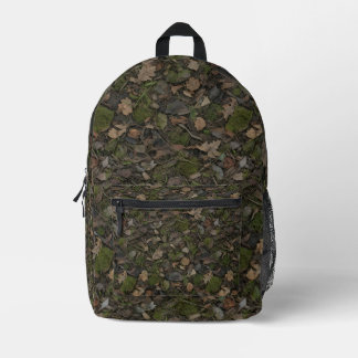 Bosbodem Camo | Mos, Blad & Woodland Hunter Bedrukte Rugzak