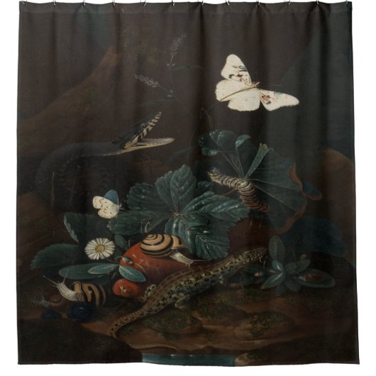  bosbodem stilleven douchegordijn (Voorkant)