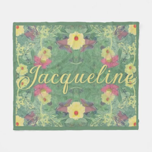 bosbodembloem fleece deken (Voorkant (Horizontaal))