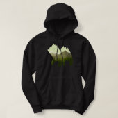 Bosbomen in de openlucht Natuur Dierlijke wildberg Hoodie (Design voorkant)